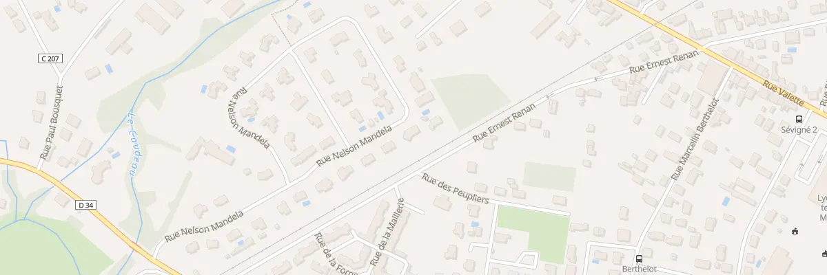 Plan du 22 Rue Nelson Mandela à Bergerac