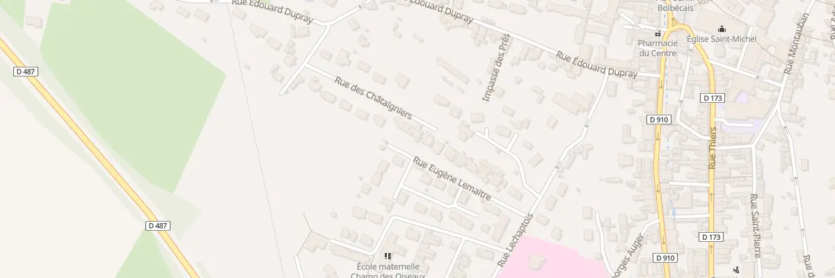 Plan du 10 Rue Eugène Lemaitre à Bolbec