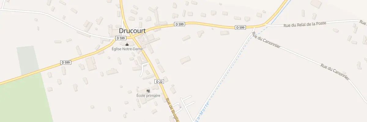 Plan du 4 Rue de Broglie à Drucourt