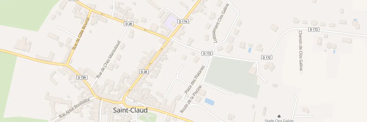 Plan du 2 Rue de Clos Galine à Saint-Claud