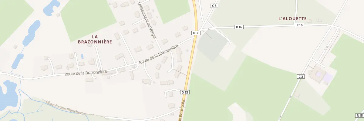 Plan du 8 Lot de la Brazonniere à Val-de-la-Hune