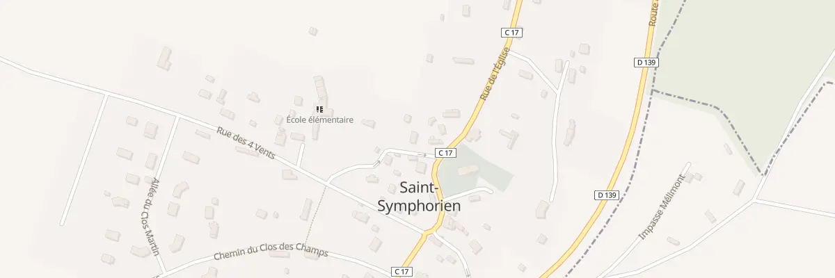 Plan du 35 Rue des Ecoliers à Saint-Symphorien