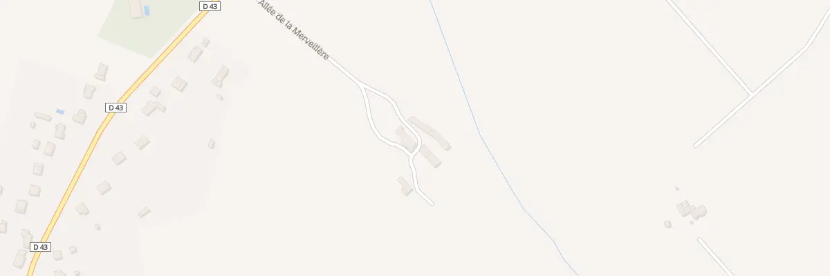 Plan du 2 All de la Merveillère à Thuré