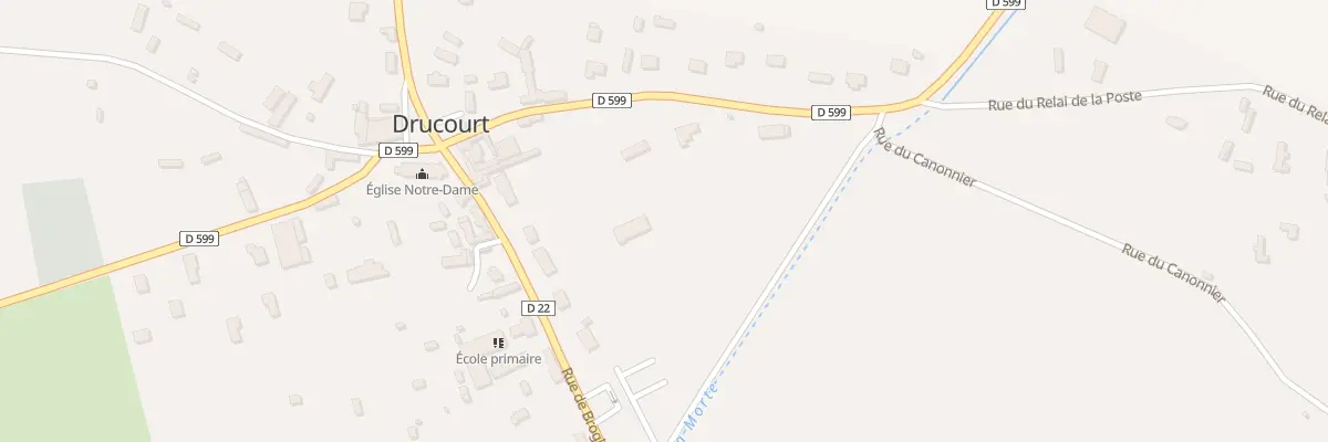 Plan du 2 Rue de Broglie à Drucourt