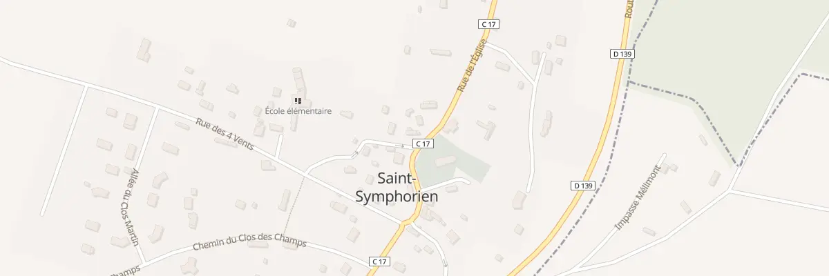 Plan du 12 Rue des Ecoliers à Saint-Symphorien