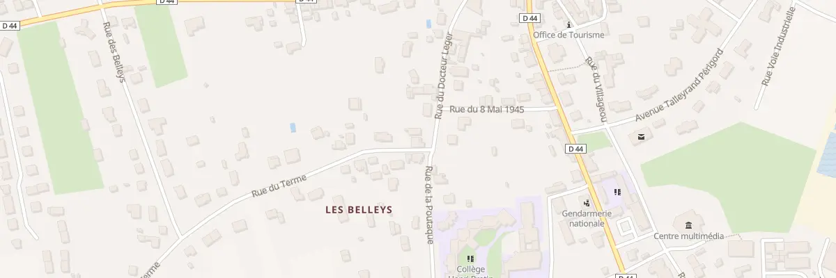 Plan du 15 Rue du Docteur Léger à Neuvic