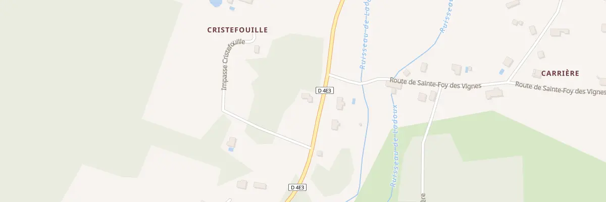 Plan du 3236 Rte de Bergerac à Eyraud-Crempse-Maurens