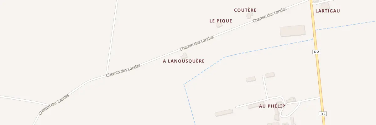 Plan du 1394 Chem des Landes à Sauviac