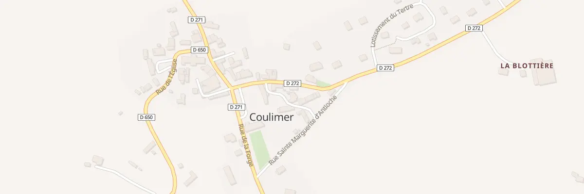 Plan du 9003 Rue de la Poste à Coulimer