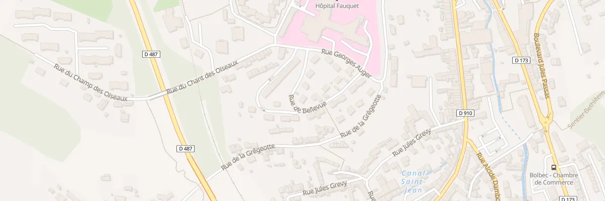 Plan du 10 Rue de Bellevue à Bolbec