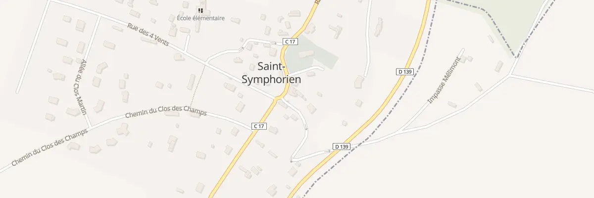 Plan du 25 Rue de l’Eglise à Saint-Symphorien