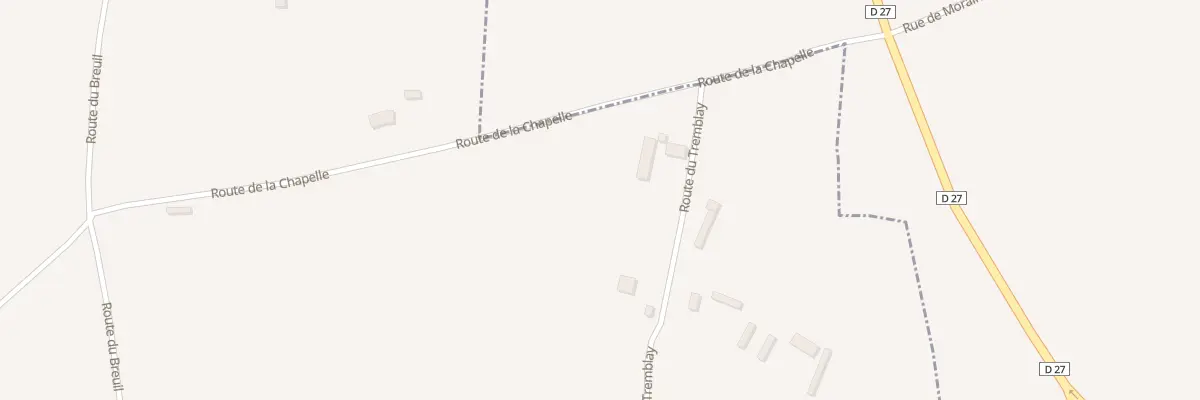 Plan du 375 Rte du Tremblay à Morainville-Jouveaux