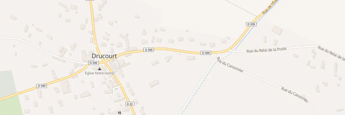 Plan du 9T Rue de l’Evéché à Drucourt