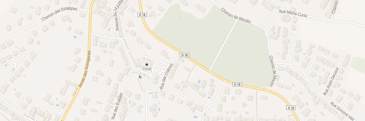Plan du 1 Rue des Chênes à Sèvres-Anxaumont