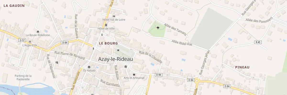 Plan du 1 Rue de la Citadelle à Azay-le-Rideau