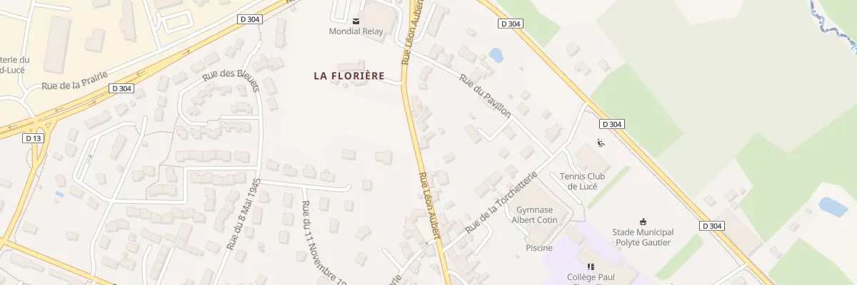 Plan du 28 Rue Leon Aubert au Grand-Lucé