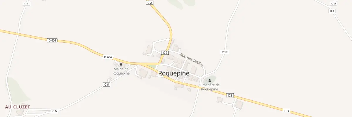 Plan du 1 Pl de l’Eglise à Roquepine