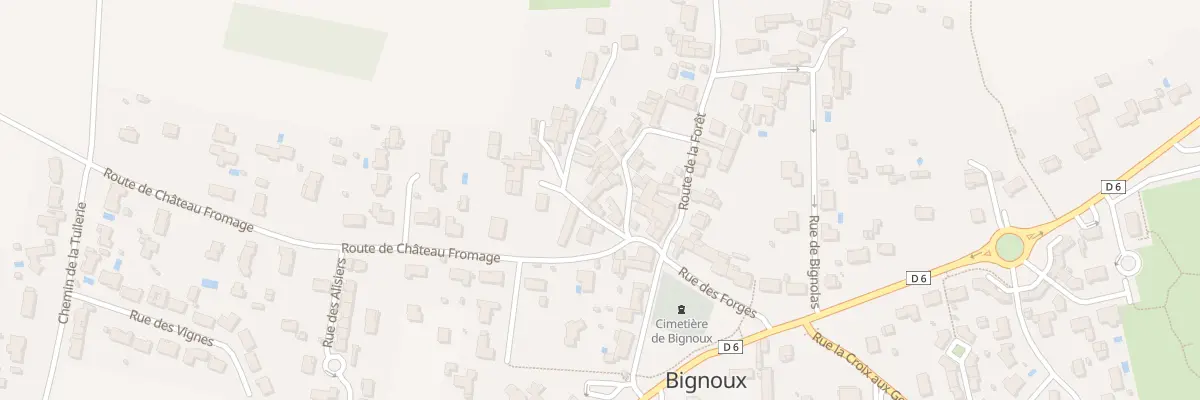 Plan du 1 Rue du Vieux Bourg à Bignoux