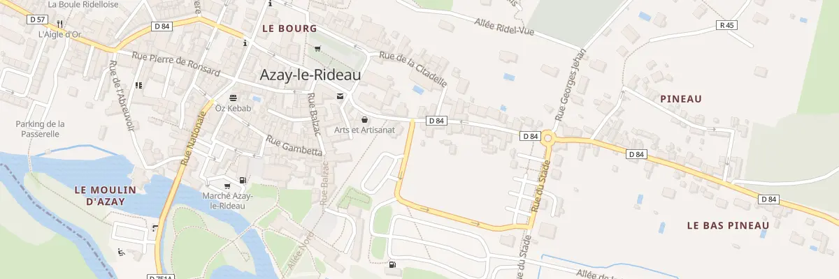 Plan du 8 Rue de Pineau à Azay-le-Rideau