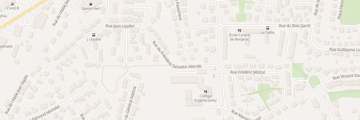 Plan du 33 Rue Passerieux à Bergerac