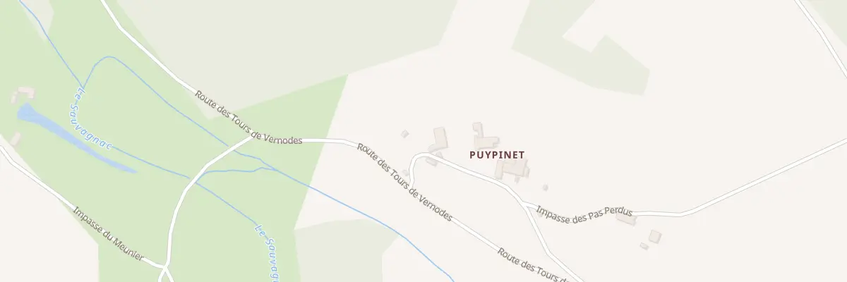Plan du 315 Puypinet à Tocane-Saint-Apre