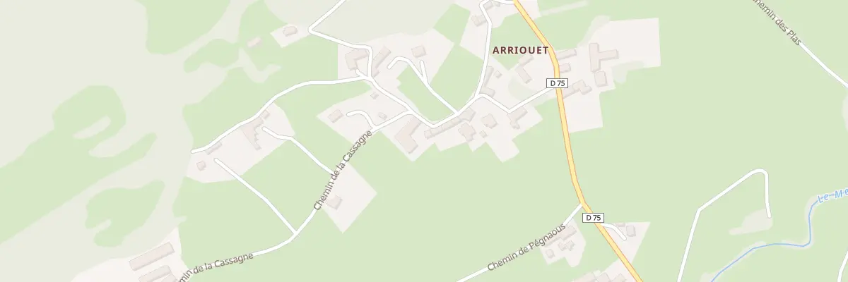 Plan du 9 Che de la Cassagne à Bize