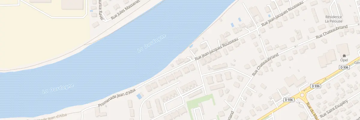 Plan du 70 Rue Jean-jacques Rousseau à Bergerac