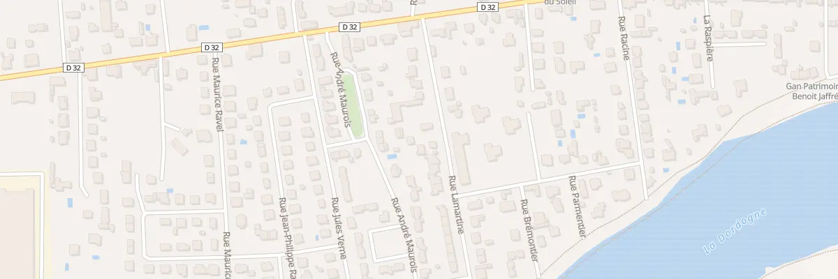 Plan du 28 Rue Lamartine à Bergerac