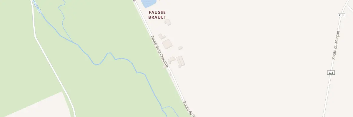 Plan du 5290 Fausse Brault à Dissay-sous-Courcillon