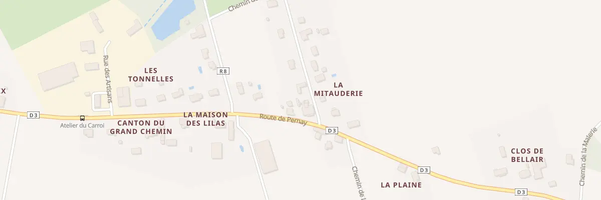 Plan du 895 Rte de Pernay à Ambillou
