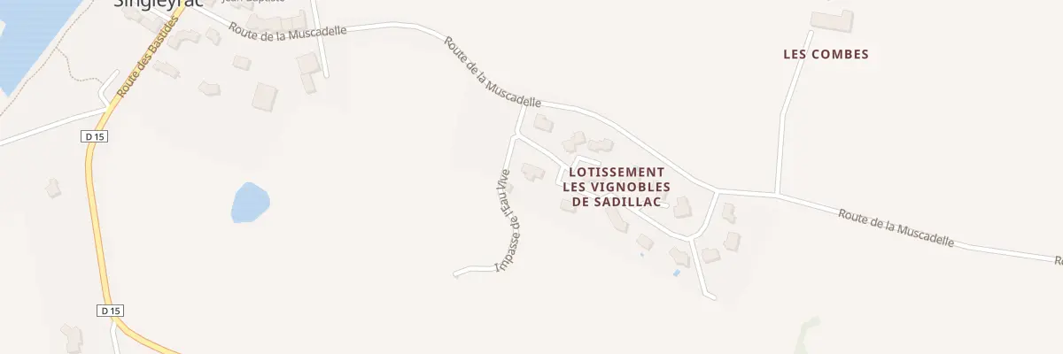 Plan du 2 Imp du Malbec à Singleyrac