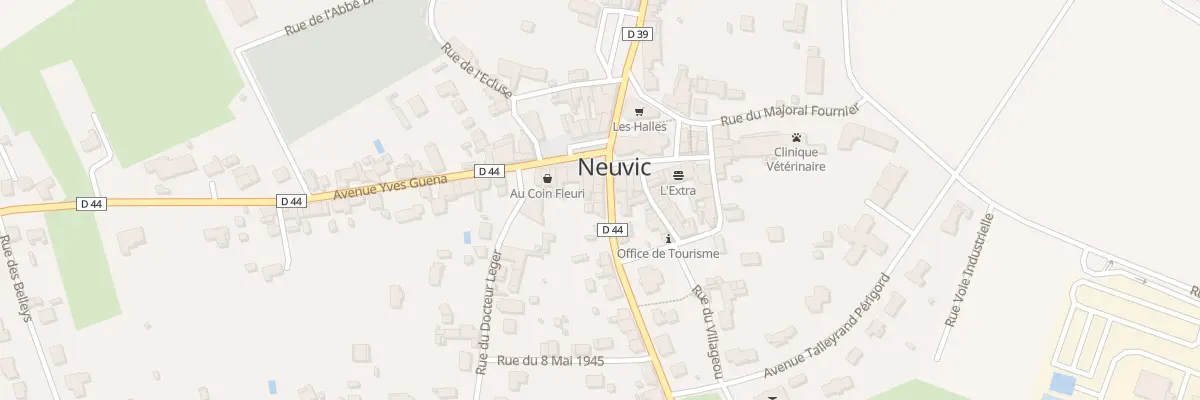 Plan du 5 Av de Theorat à Neuvic