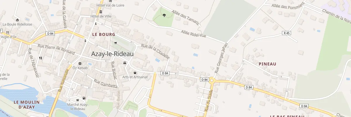 Plan du 5888 Rue de la Citadelle à Azay-le-Rideau