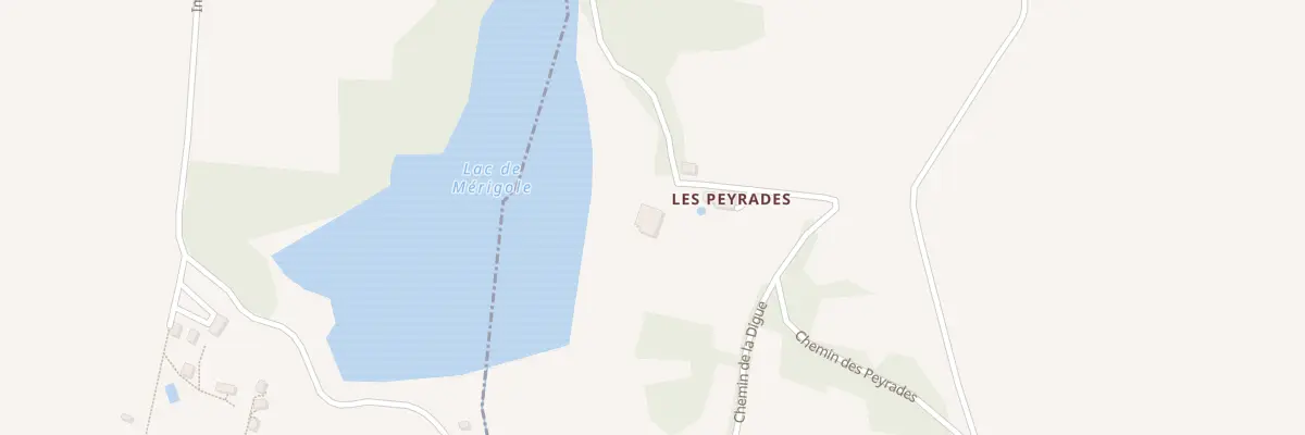 Plan du 130 Les Peyrades Sud à Saint-Aubin-de-Cadelech