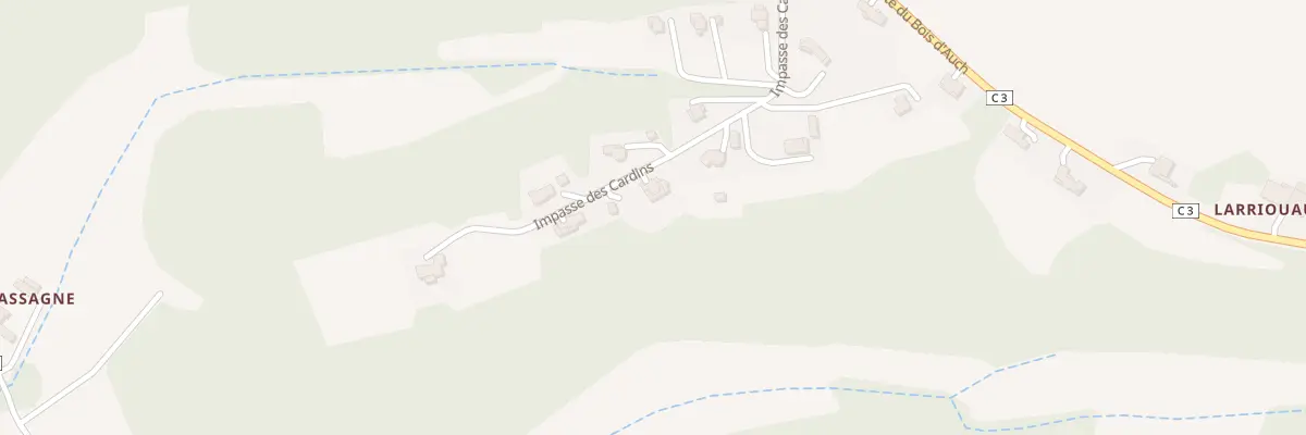 Plan du 247 Imp des Cardins à Ordan-Larroque