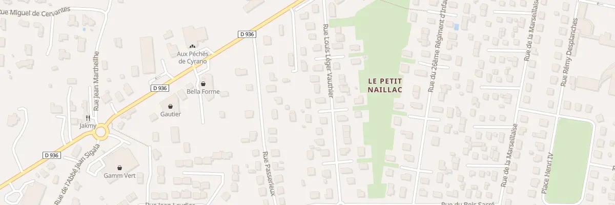 Plan du 21 Rue Louis Léger Vauthier à Bergerac