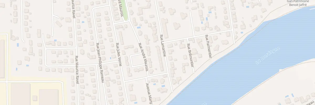 Plan du 14 Rue Lamartine à Bergerac
