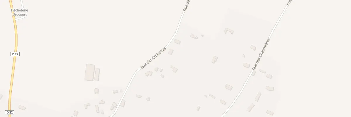 Plan du 27A Rue des Croisettes à Drucourt