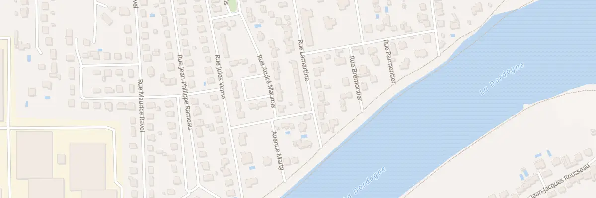 Plan du 6 Rue Lamartine à Bergerac