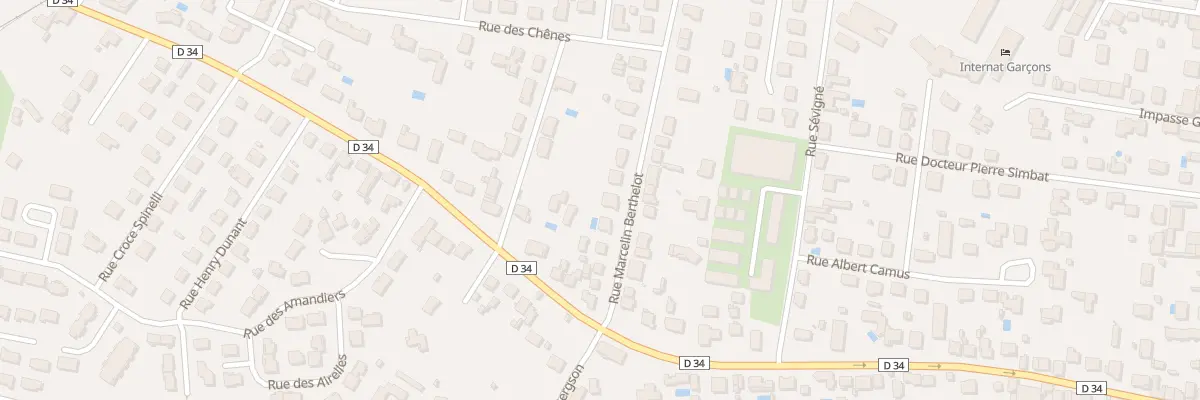 Plan du 10 Rue Marcelin Berthelot à Bergerac