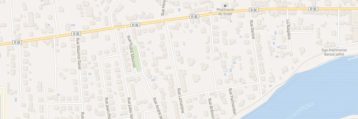 Plan du 17 Rue Lamartine à Bergerac