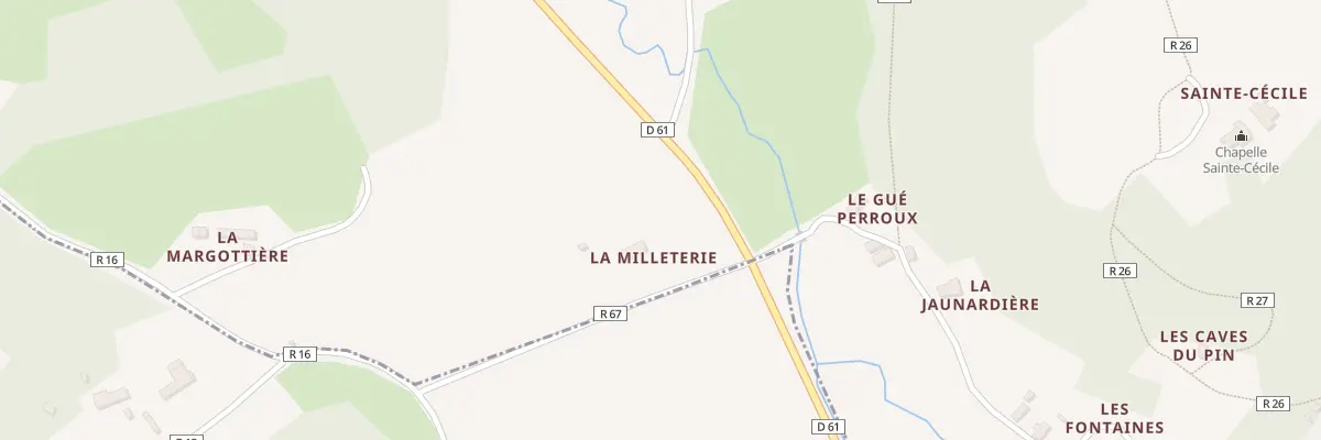 Plan du 1 La Milleterie à Flée