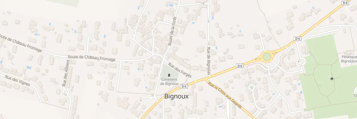 Plan du 3 Rue des Forges à Bignoux