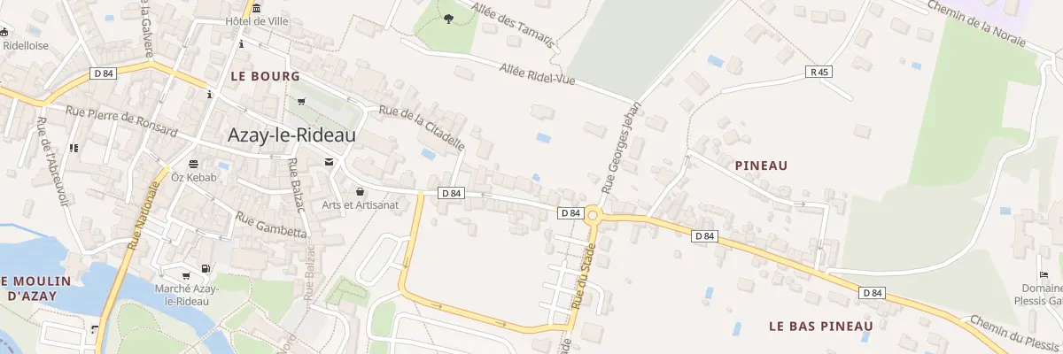 Plan du 17 Rue de Pineau à Azay-le-Rideau