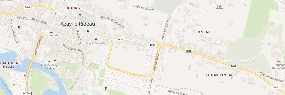 Plan du 24 Rue de Pineau à Azay-le-Rideau