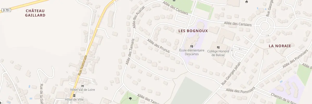 Plan du 10 All des Prunus à Azay-le-Rideau
