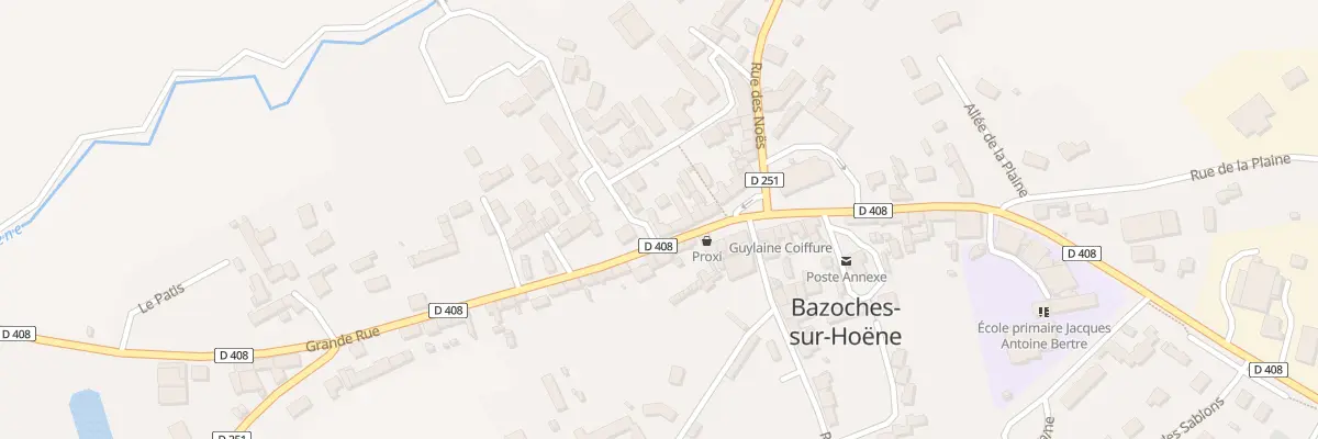 Plan du 4 Vc Grande Rue à Bazoches-sur-Hoëne
