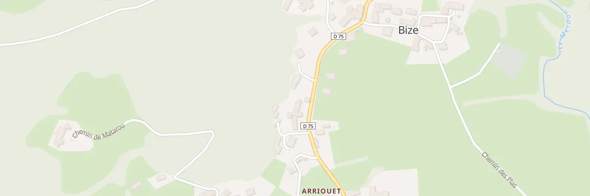 Plan du 5024 Arriouet à Bize