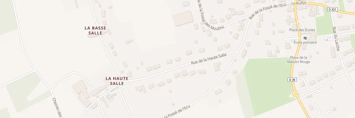 Plan du 12 Rue de la Haute Salle à Vallères