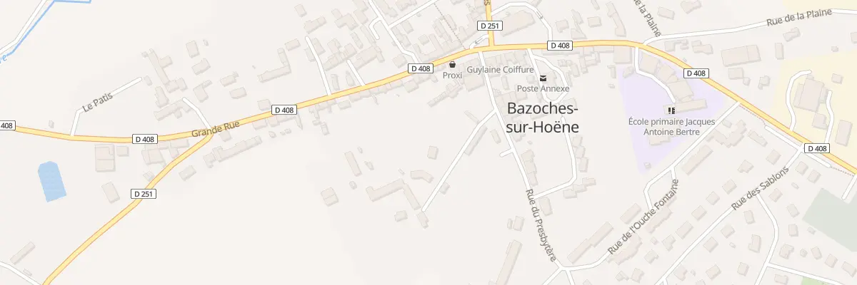 Plan du 2 La Fie à Bazoches-sur-Hoëne
